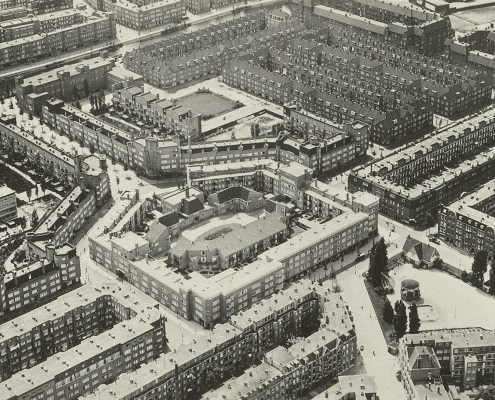 Coöperatiehof van boven (1939) KLM Stadsarchief Amsterdam